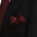 Maroon Silk Pocket Square